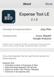Expense Tool LE iOS App